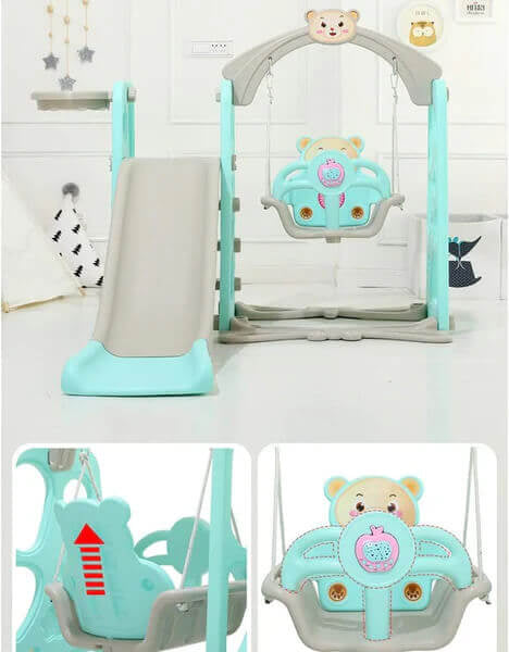 3 in 1 Swing and Slide Set for Kids